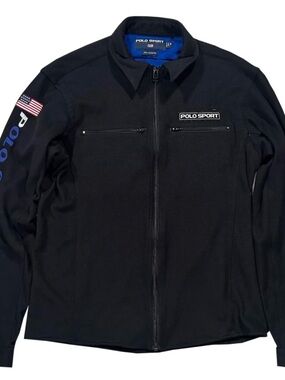Women's Vintage Polo Sport Ralph Lauren Fleece Jacket (Size Women's M)